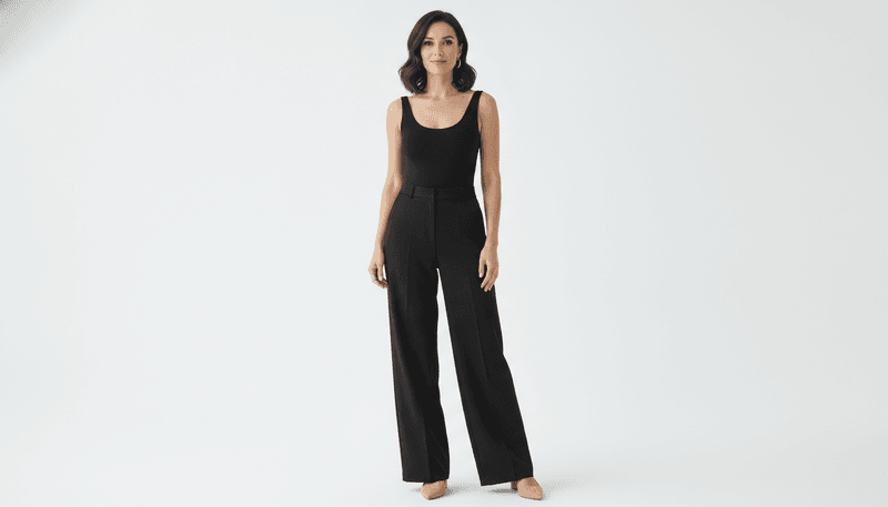 Black Wide-Leg Pants + Bodysuit