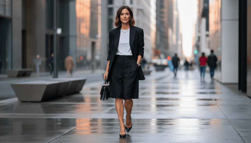 Blazer + Bermuda Shorts