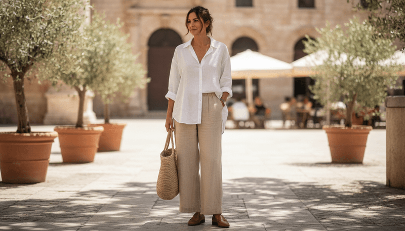 Button-Down Shirt (Half-Tucked)