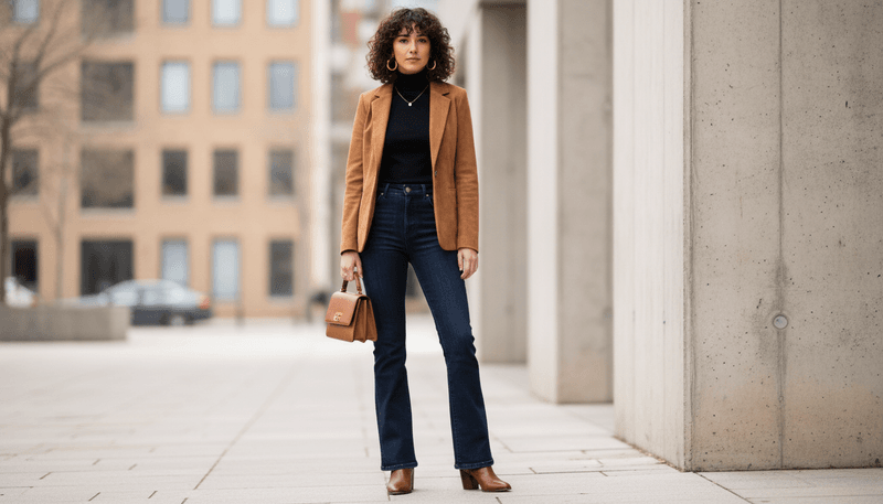Classic Denim + Turtleneck