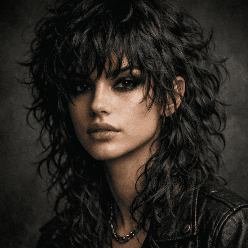 Curly Wolf Cut
