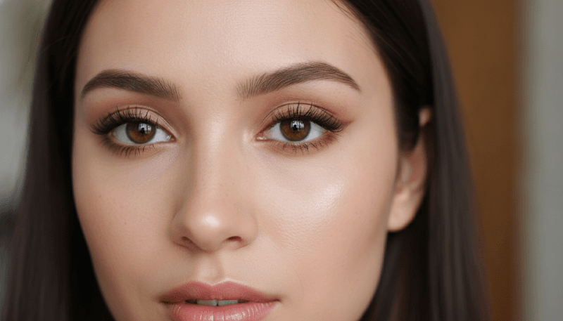 Diffused Brown Tightlined Look