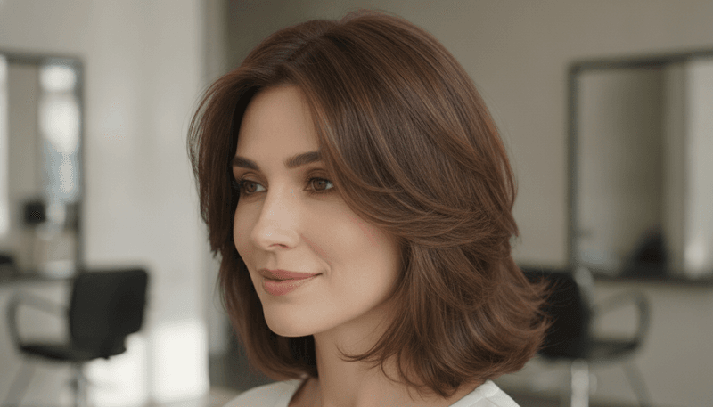 Feathered Mid-Length Cut