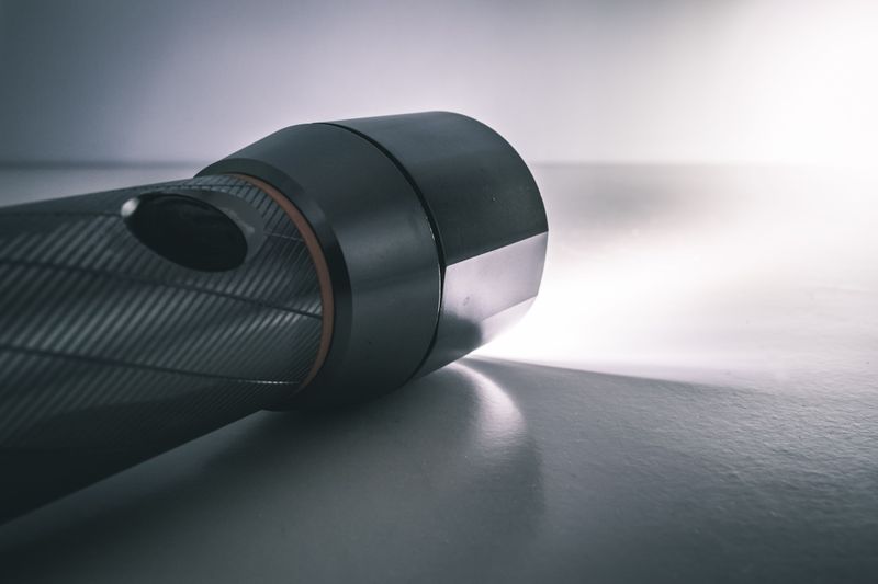 Flashlight with Spare Batteries