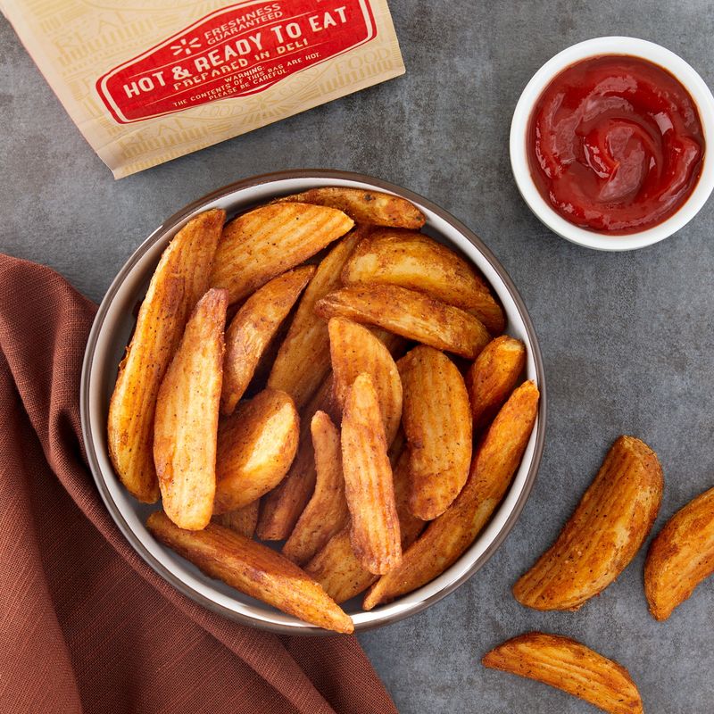 Freshness Guaranteed Hot & Ready-To-Eat Potato Wedges