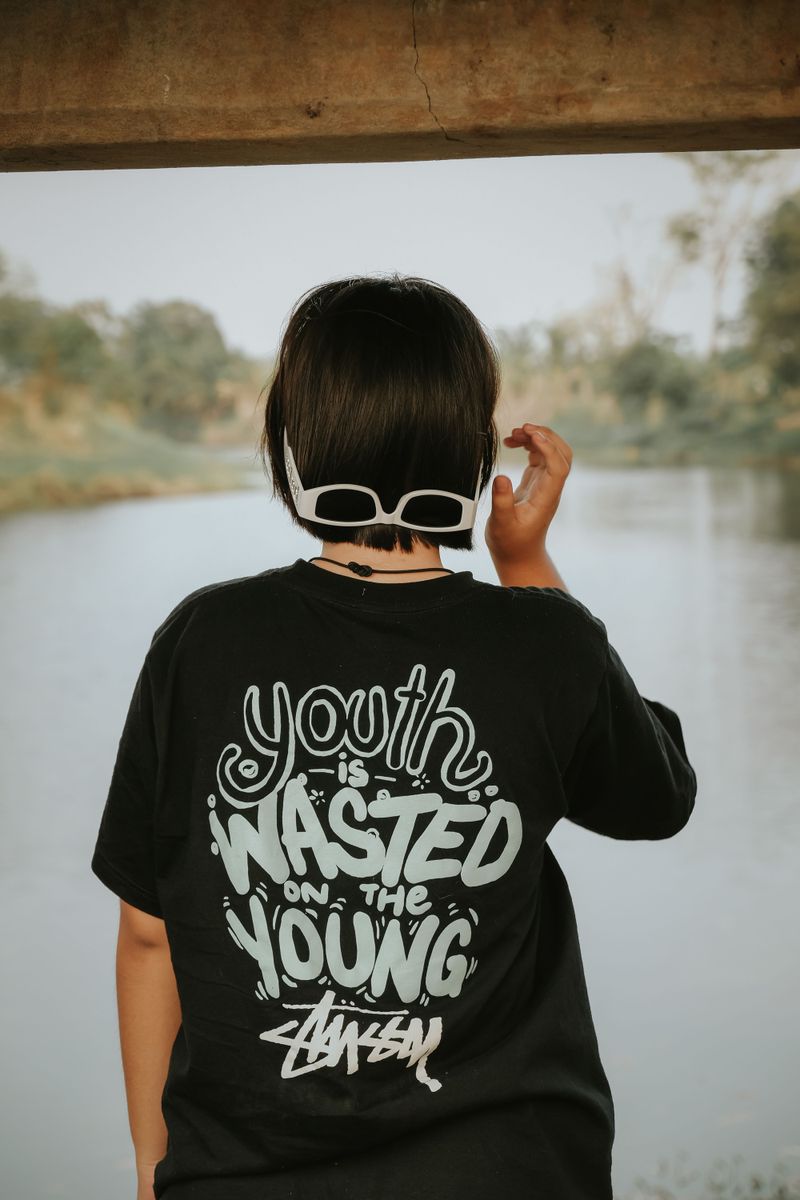 Graphic T-Shirts with Large Logos or Slogans