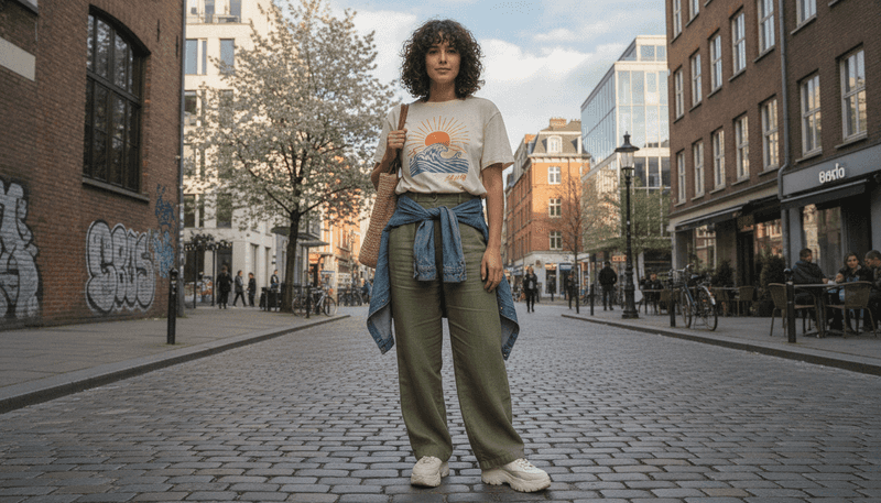 Graphic Tee + Sneakers