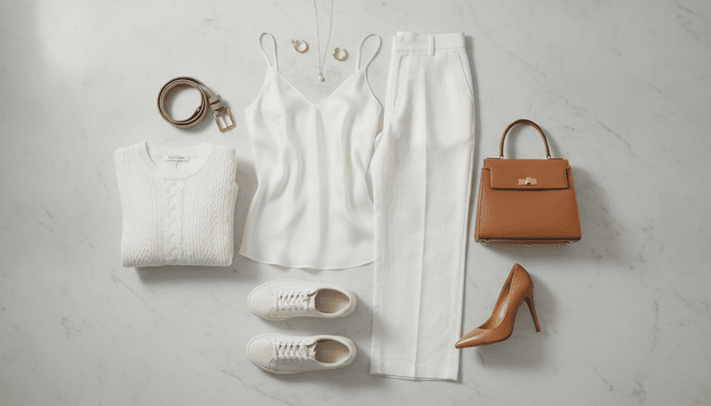 Ground the Outfit With Neutral Accessories