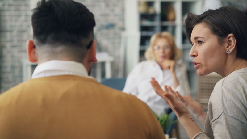 Interrupting or Speaking for Their Spouse in Public