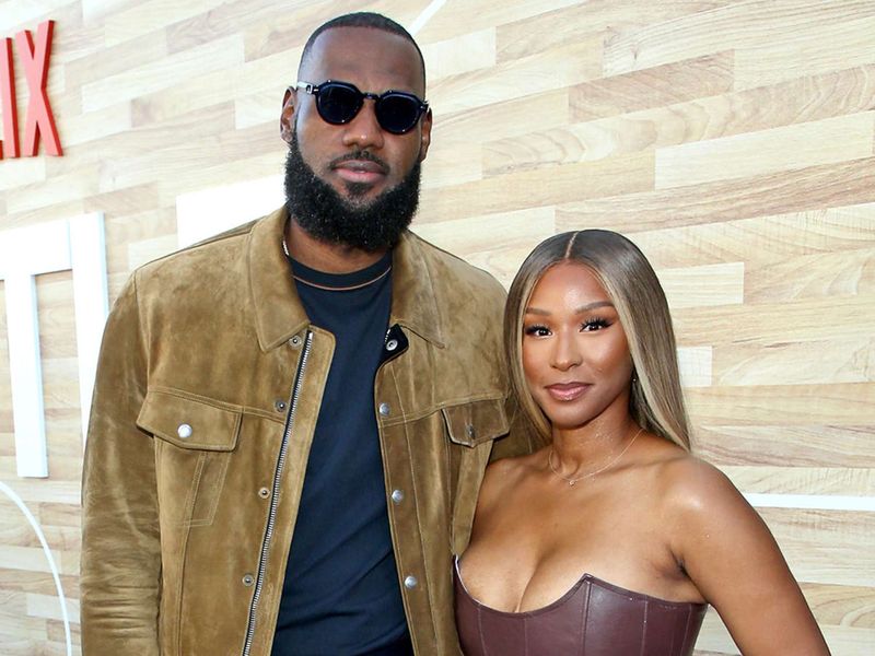 LeBron James and Savannah Brinson