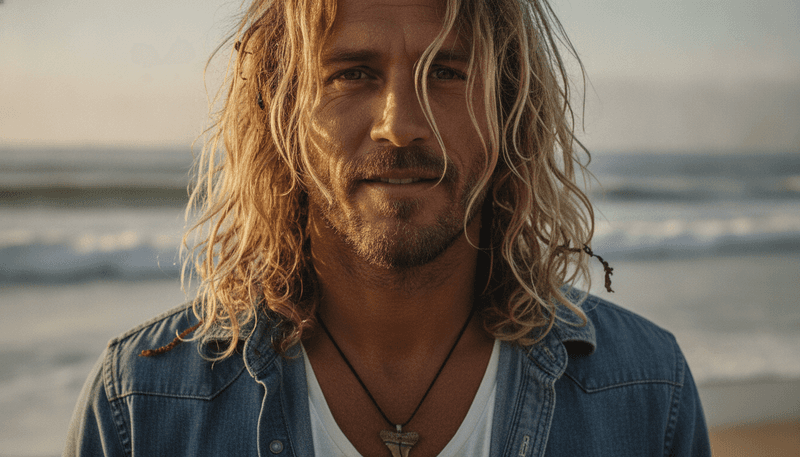 Long, Unkempt Surfer Hair