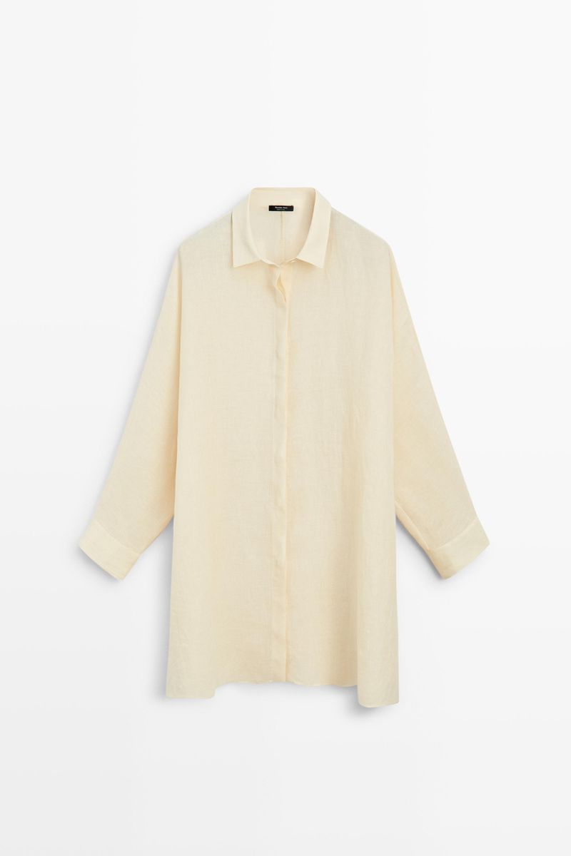 Massimo Dutti – Linen Shirt Dress