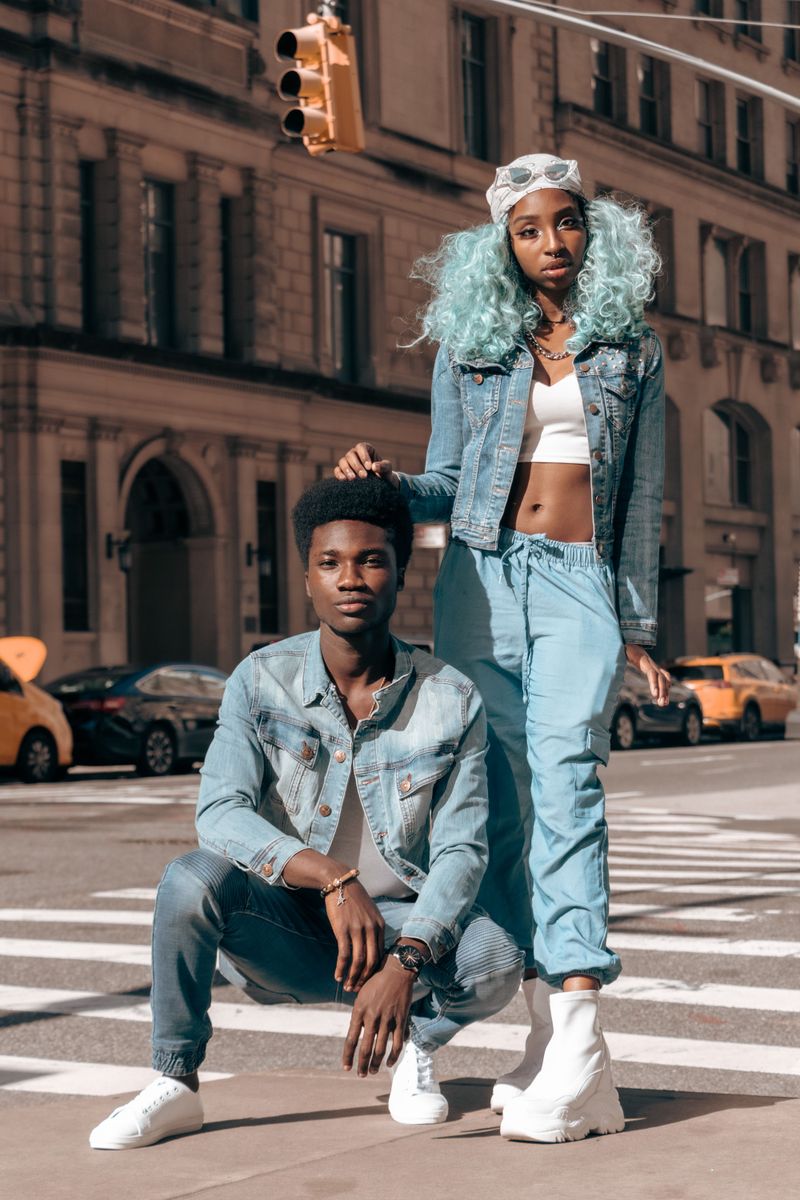 Matching Denim-on-Denim Outfits