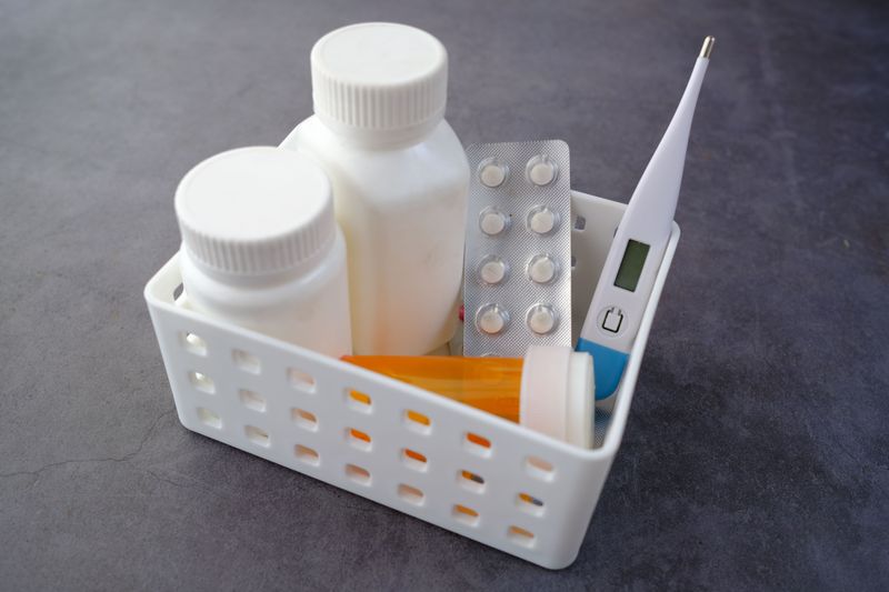 Medication Organizer and Basic Over-the-Counter Medicines