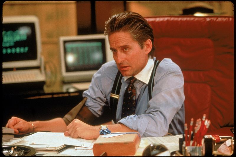 Michael Douglas as Gordon Gekko in Wall Street (1987)