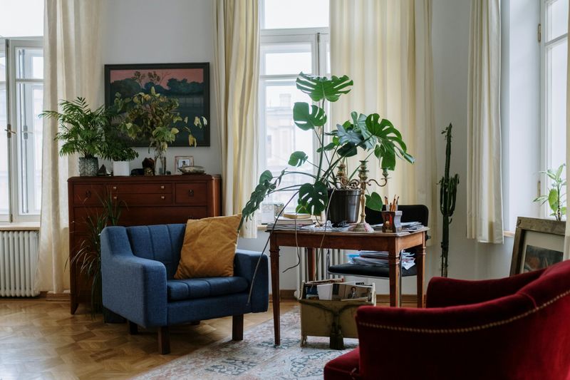 Mismatched but Functional Seating