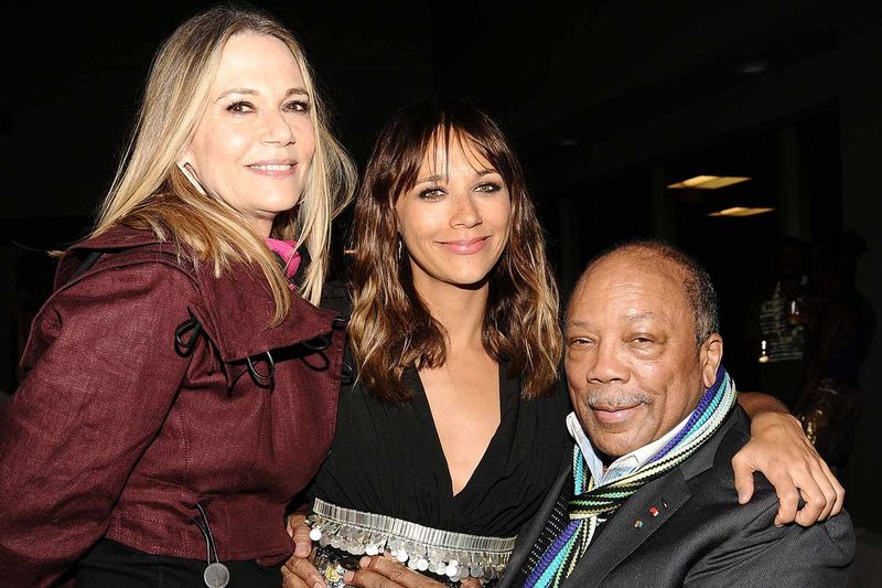 Rashida Jones and Quincy Jones