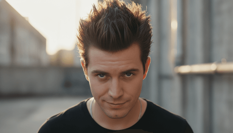Spiky Gelled Hair