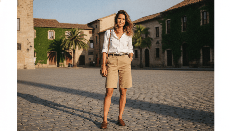 Tailored Shorts + Button-Up
