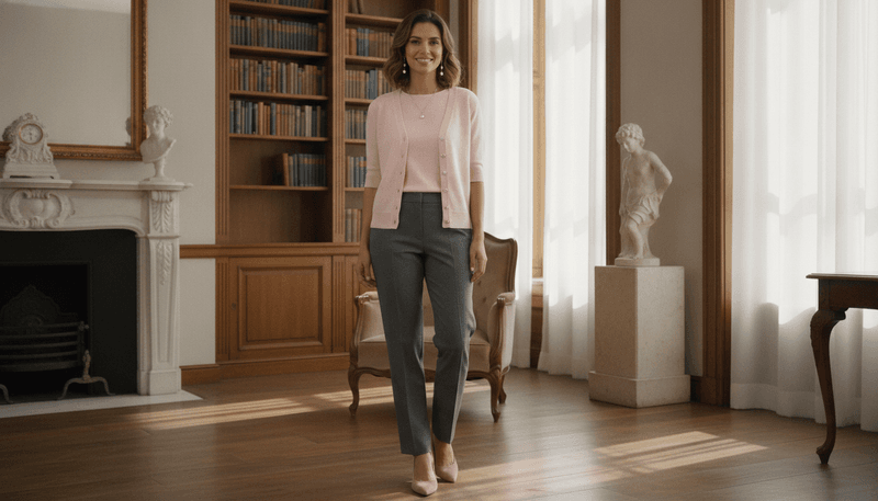 Twinset Sweater With Tailored Pants