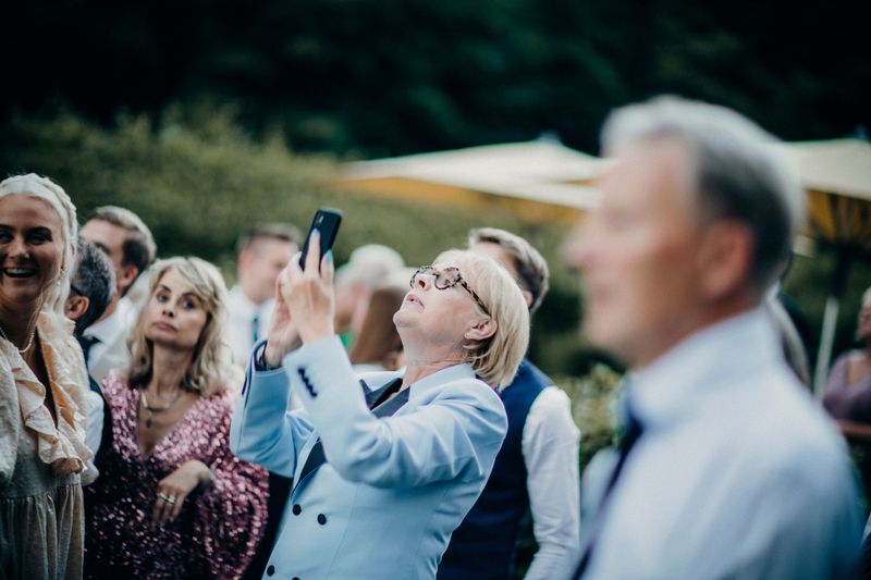 Using Your Phone During the Ceremony