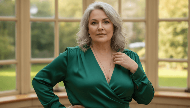 Wear V-Necklines to Lengthen the Upper Body