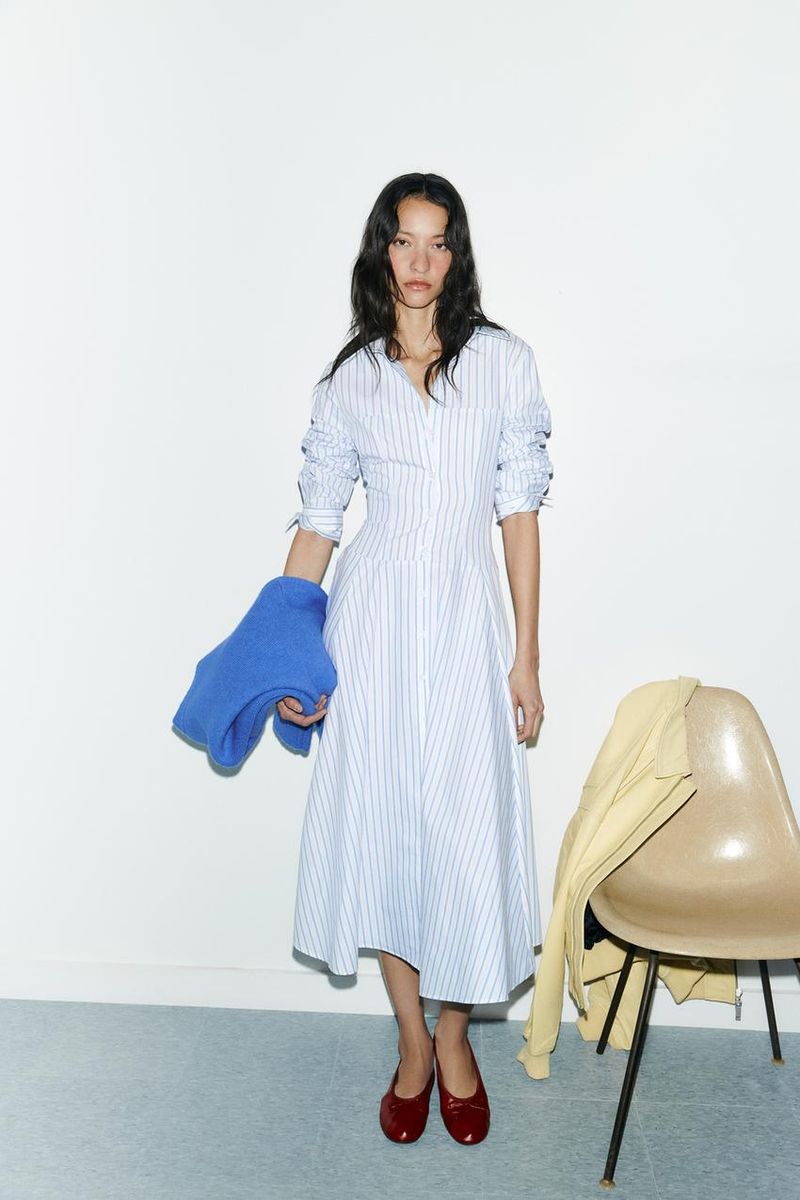Zara – Striped Shirt Dress