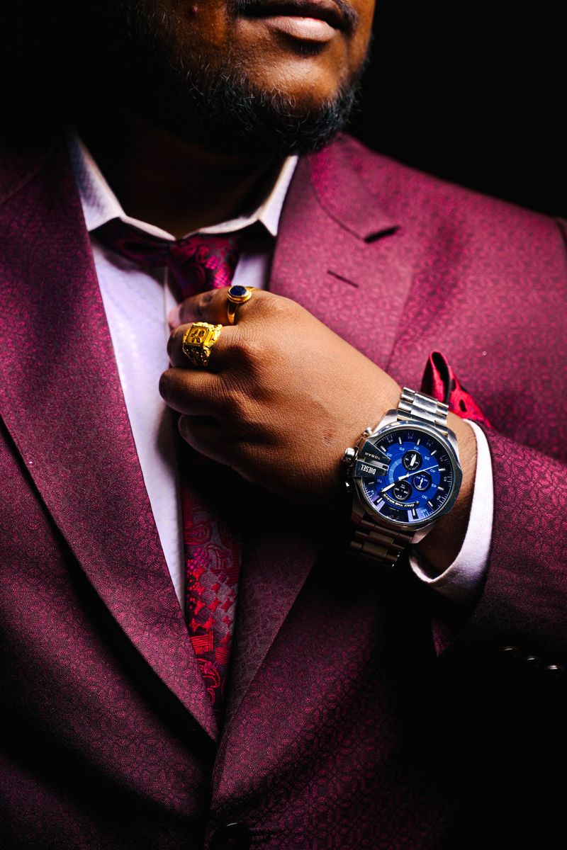 A Flashy Watch With a Serious Suit