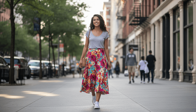 Add Sneakers for an Unexpected Casual Twist