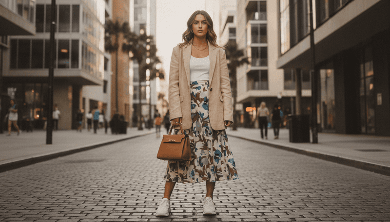 Add an Oversized Blazer for a Polished Edge
