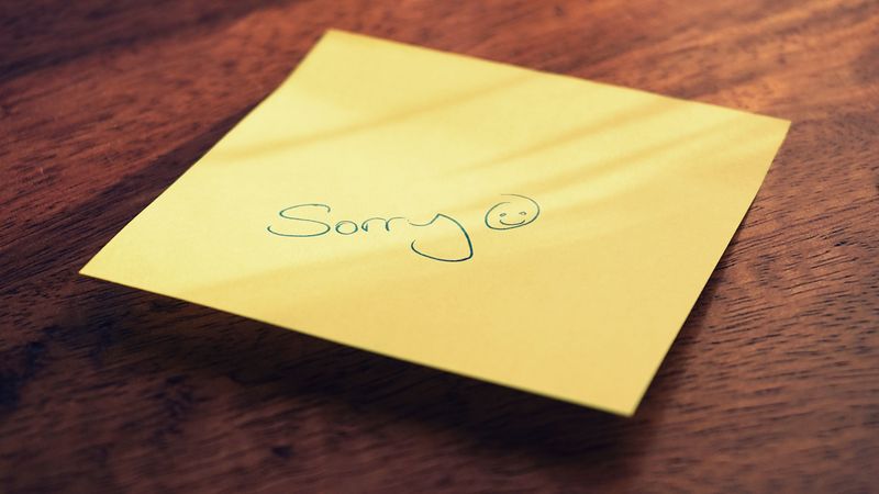 Apologizing Sincerely When You Make a Mistake