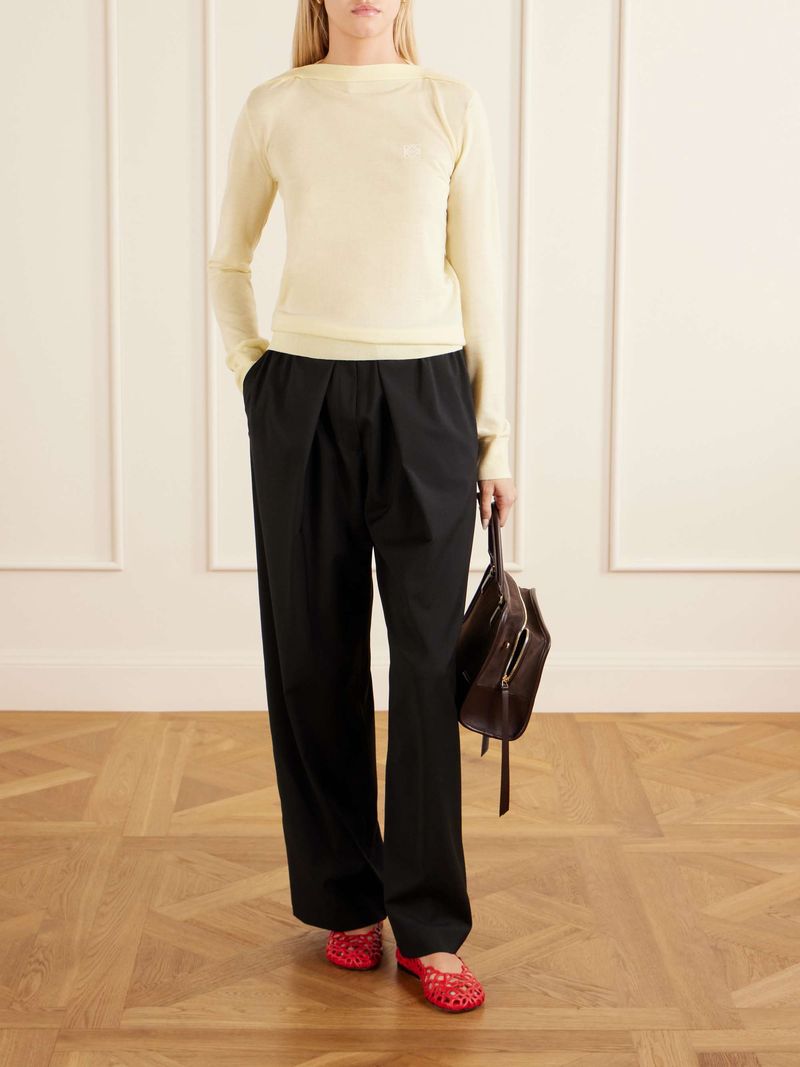 Boat-Neck Lightweight Sweater