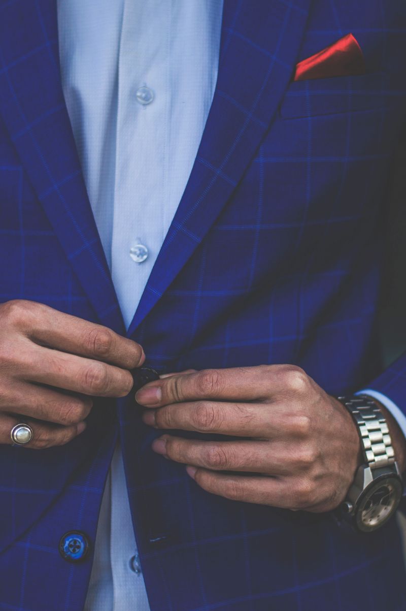 Buttoning a Blazer Incorrectly