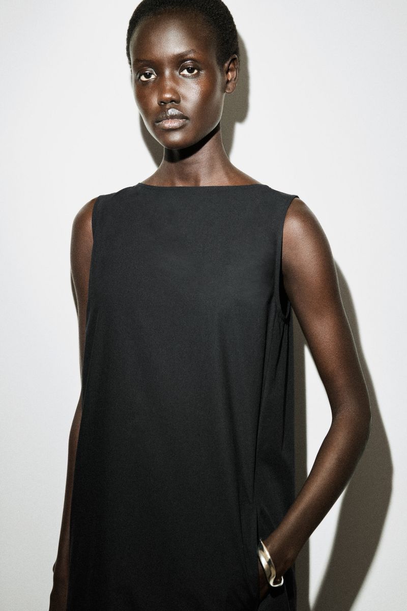 COS Sleeveless Cotton Midi Dress