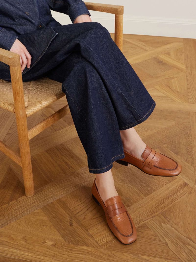 Chestnut Leather Penny Loafers