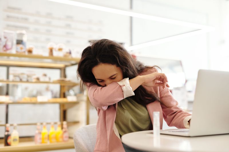 Covering Your Mouth When Coughing or Sneezing