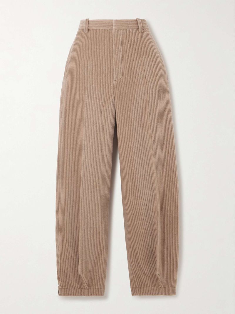 Cropped Corduroy Pants