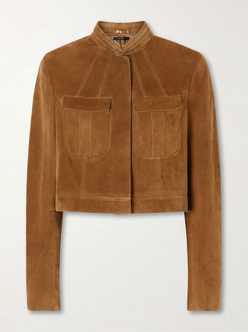 Cropped Suede Jacket