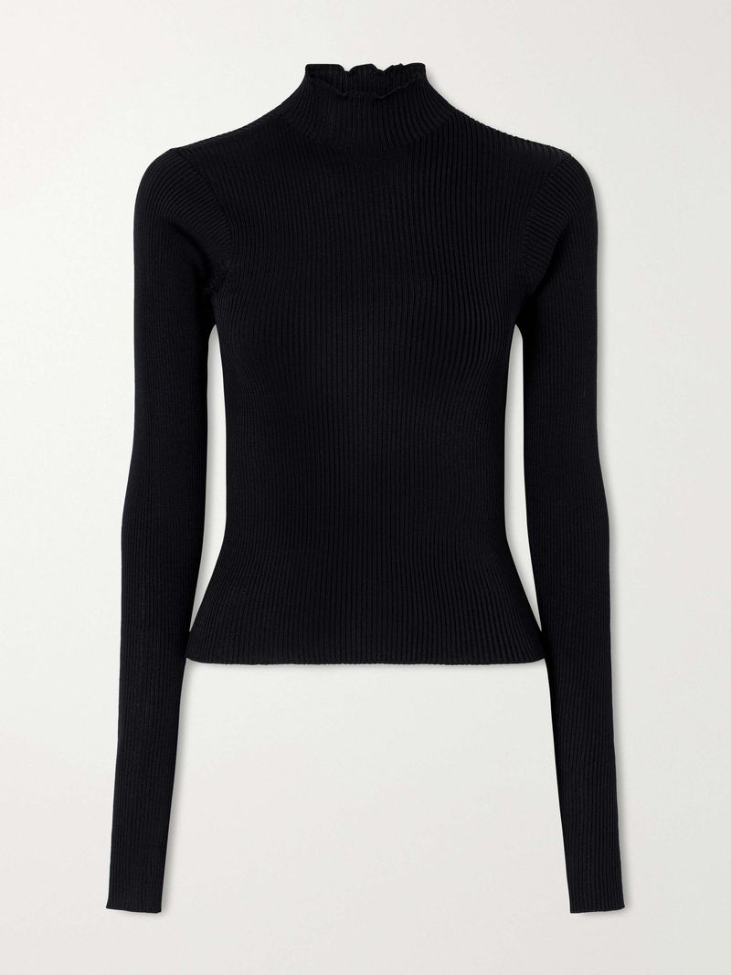 Fitted Turtleneck Sweater