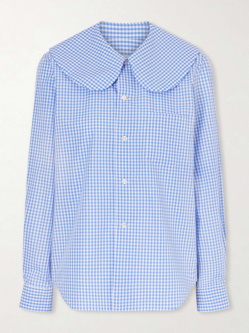 Gingham Button-Down Shirt