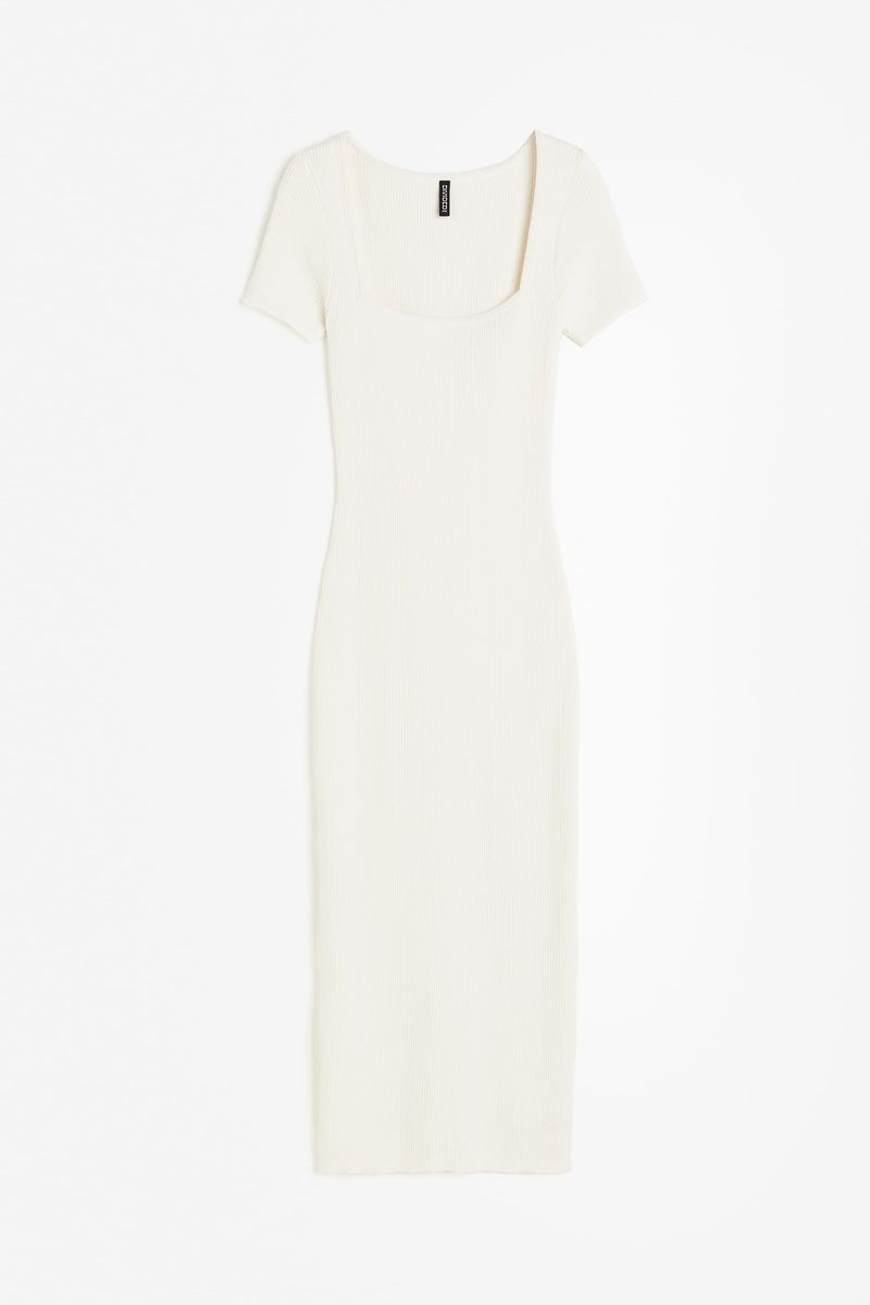 H&M Rib-Knit Midi Dress
