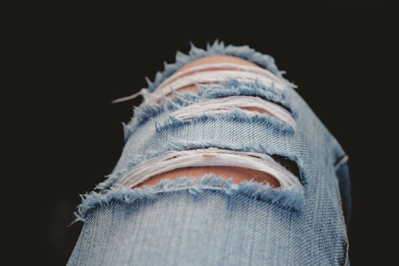 Jeans With Rips Everywhere