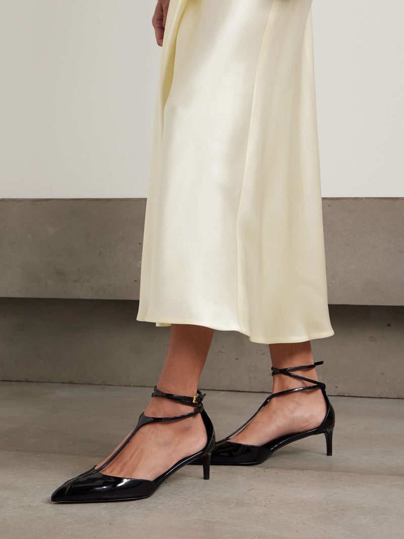 Khaite Mia T-Strap Pumps