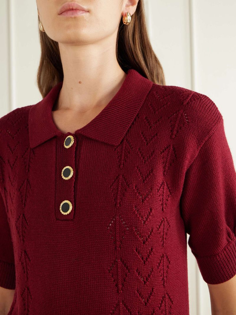 Knit Polo Tops