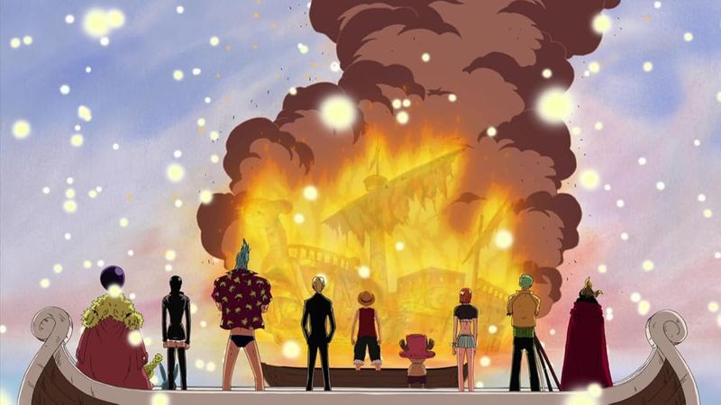One Piece - Episode 312: Thank You, Merry! Snow Falls over the Parting Sea