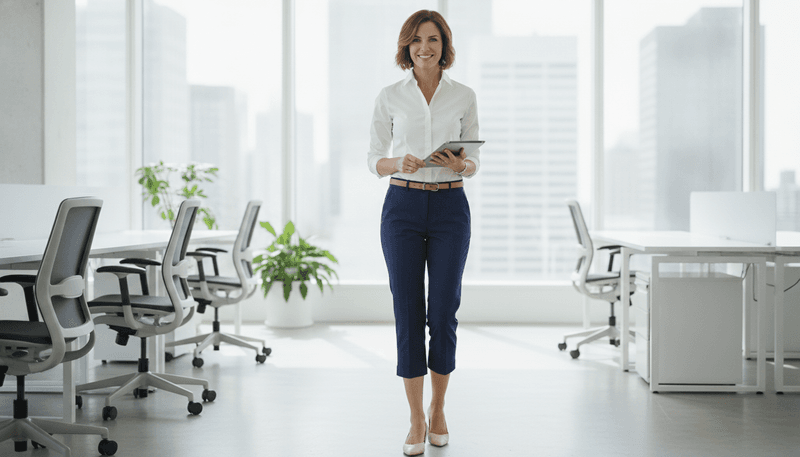Pair Capris With a Crisp Button-Down