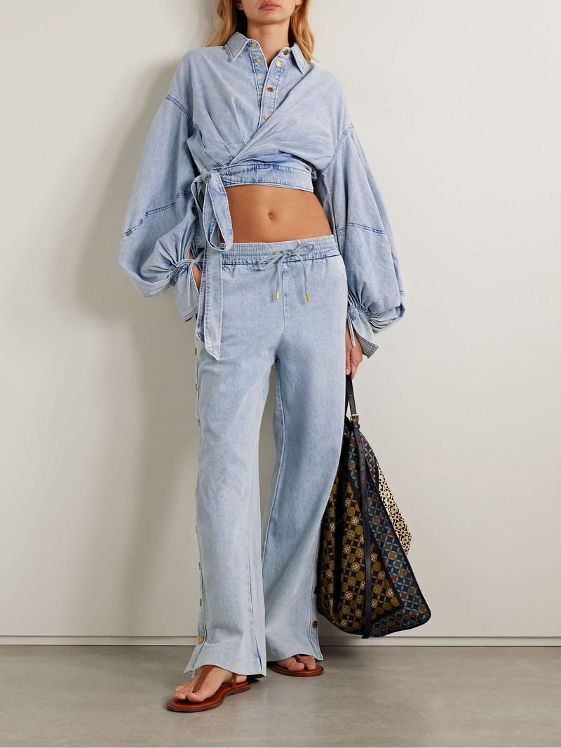 Petite Wide-Leg Jeans