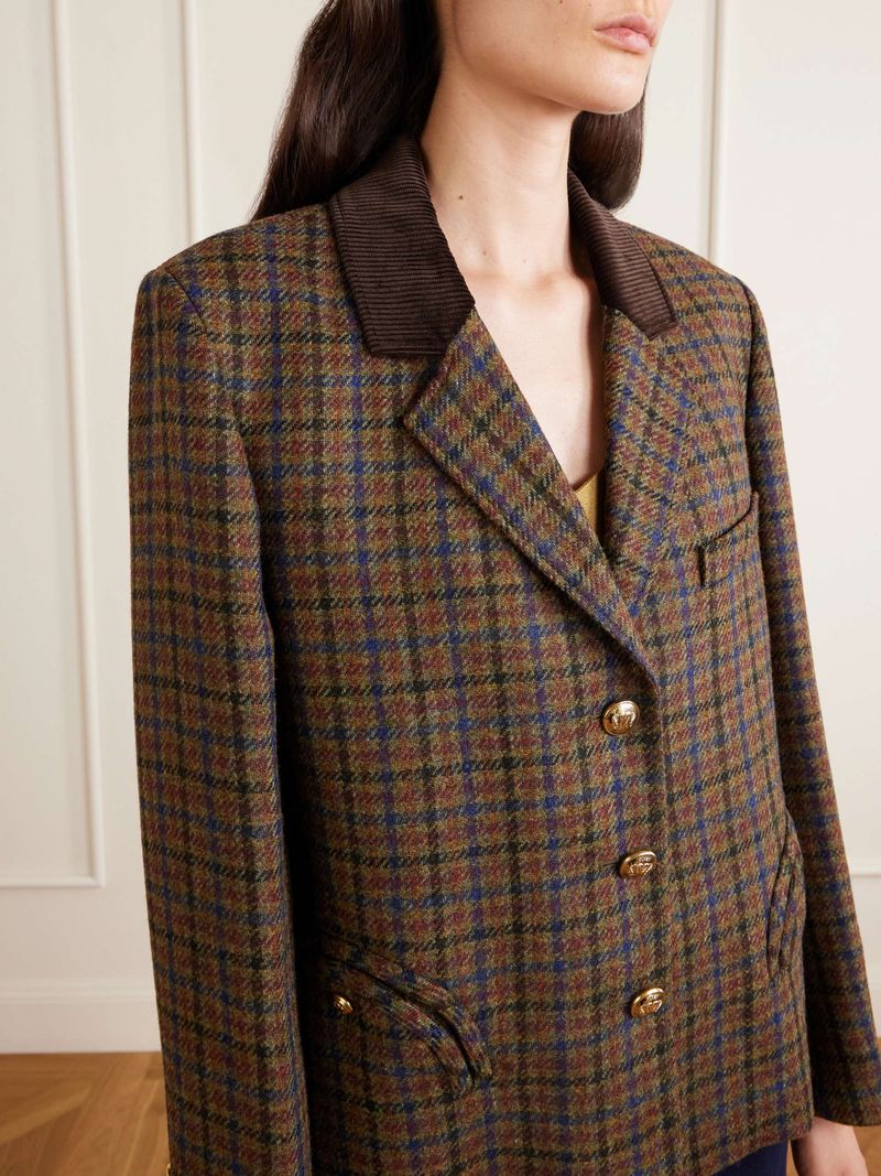 Plaid Oversized Blazer