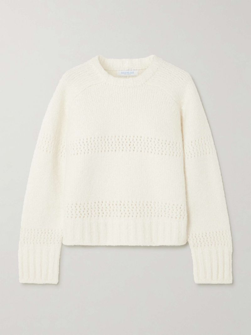 Pointelle Knit Sweater