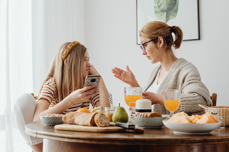 Put Your Phone Away During Meals and Conversations